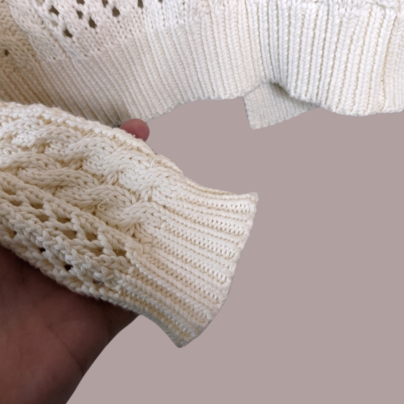 Delias Knit Split Back Bow Sweater - Picture 8 of 12